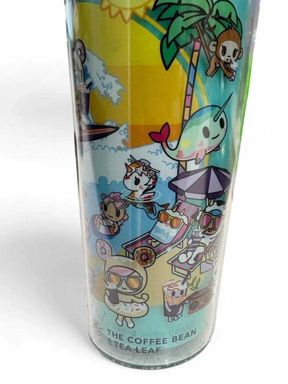 Tokidoki x Coffee Bean & Tea Leaf Tropical Summer Plastic Tumbler Straw